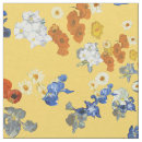 Search for blue and yellow floral fabric Botanical