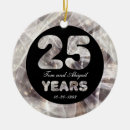 Search for 25th wedding anniversary christmas tree decorations 25 years