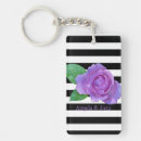 Search for purple rose key rings White
