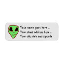 Search for space alien return address labels Aliens