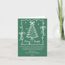 Search for green and white christmas cards Retro