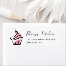 Search for patisserie return address labels Cupcake