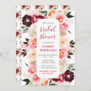 Search for blush pink floral bridal shower invitations Boho bohemian