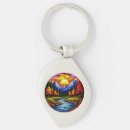 Search for glass key rings Nature