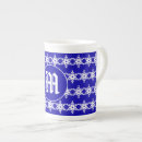 Search for blue and white snowflakes mugs Modern