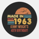Search for 1963 stickers 60 years old