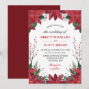 Search for poinsettia wedding invitations Red
