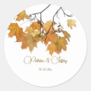 Search for fall leaves wedding stickers Leaf