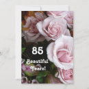 Search for floral 85th birthday invitations 85 years old