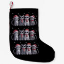 Search for for cat lovers christmas stockings Santa