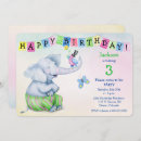 Search for elephant and butterfly invitations Cute