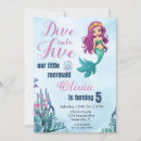 Search for dive into five birthday invitations Girl
