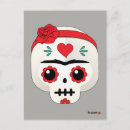 Search for cute sugar skulls postcards Dia de los muertos