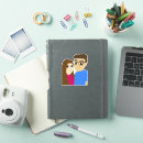 Search for cute cartoon couple stickers Drawing