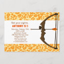 Search for archery birthday invitations Hunting