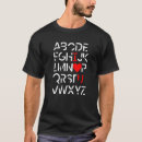 Search for alphabet tshirts School