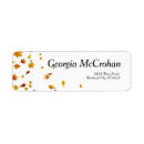 Search for fall return address labels Thanksgiving