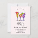 Search for pool 40th birthday invitations Modern