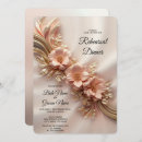 Search for peach rehearsal dinner invitations Flowers