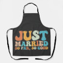 Search for just married aprons Marriage