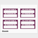 Search for purple event stickers Tag