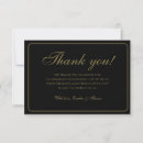 Search for black and gold wedding thank you cards Traditional