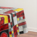 Search for art deco tablecloths Red