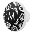 Search for black white flower and knobs and pulls Daisy
