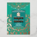 Search for gold peacock wedding invitations Indian
