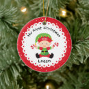 Search for elf christmas decor Baby's first christmas