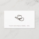 Search for cowboy hat business cards Illustration