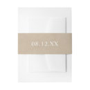 Search for kraft invitation belly bands Brown