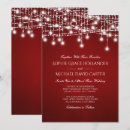 Search for christmas lights wedding invitations Red