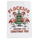 Search for christmas flamingo gift bags Santa