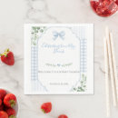 Search for blue gingham napkins Gingham baby shower