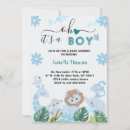 Search for blue safari baby shower invitations Giraffe