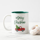 Search for vintage trees mugs Red and green