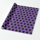 Search for purple polka dot wrapping paper Black