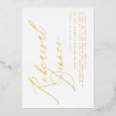 Search for foil rehearsal dinner invitations Calligraphy