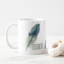 Search for watercolor feathers mugs Boho
