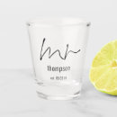 Search for bride and groom shot glasses Simple