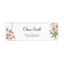 Search for floral pink return address labels Blush
