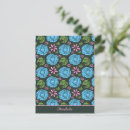 Search for blue floral pattern postcards Leaves