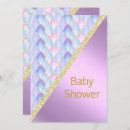 Search for lilac gold baby shower invitations Purple
