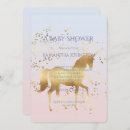 Search for magical unicorn baby shower invitations Stars