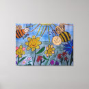 Search for honey bee canvas prints Floral