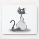 Search for animal sketch mousepads Kitty