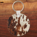 Search for cowhide key rings Brown