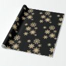 Search for black with snowflakes wrapping paper Xmas