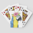 Search for parrot playing cards Flowers